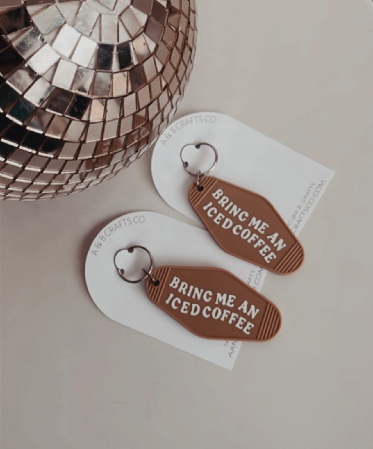 Iced Coffee Keychain: Carry a cute li'l coffee on your keychain!