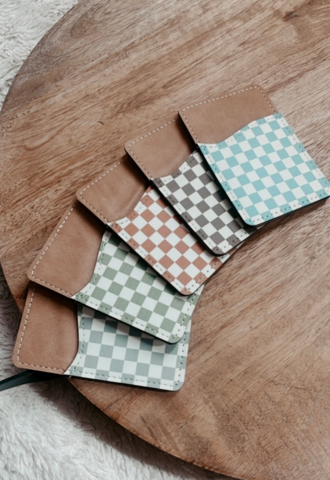 Checkered Phone Wallet