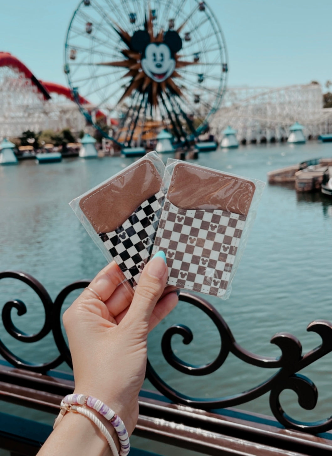 Checkered Mouse Phone Wallet