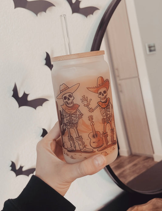 Cowboy Skeleton Tumbler