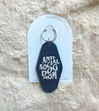 Load image into Gallery viewer, Anti Social Dog Mom Motel Keychain
