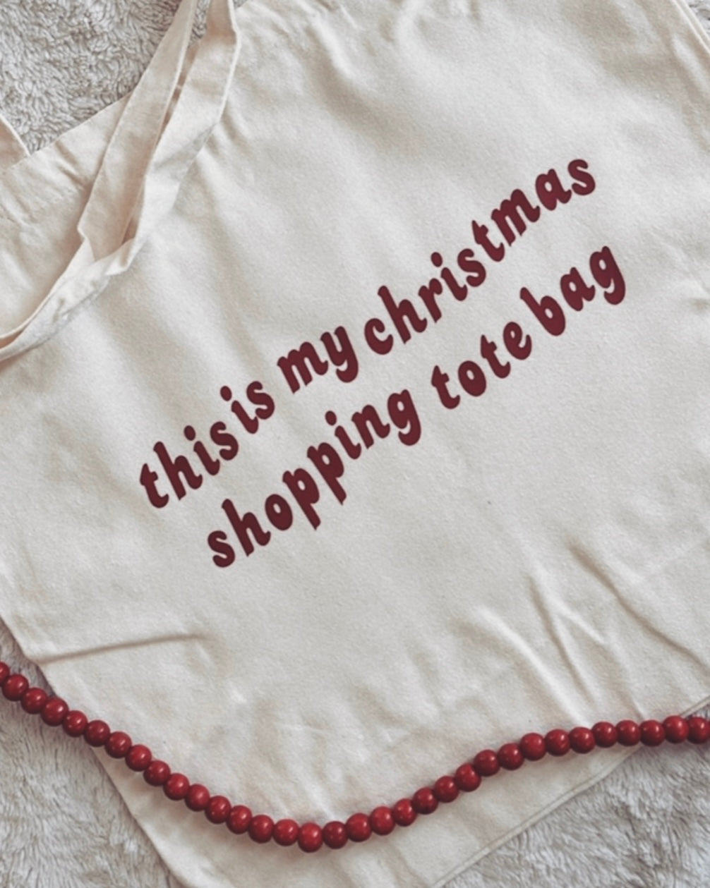 Christmas Shopping Tote Bag