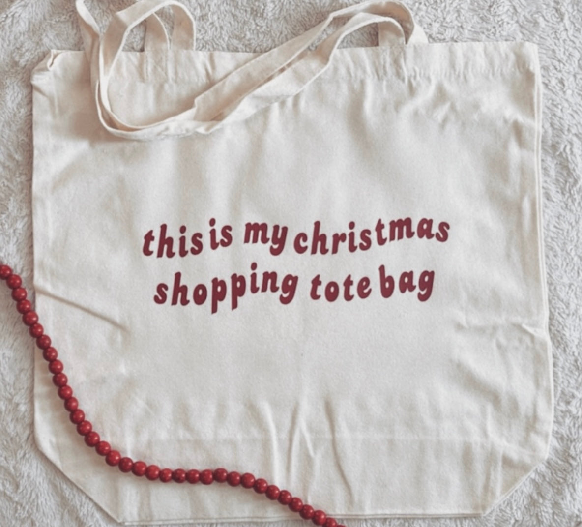 Christmas Shopping Tote Bag