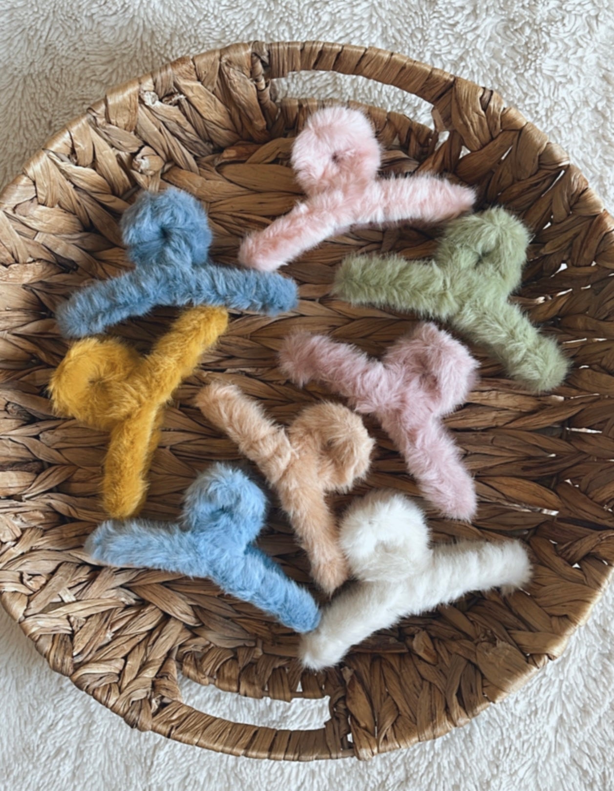 Fuzzy Claw Clips