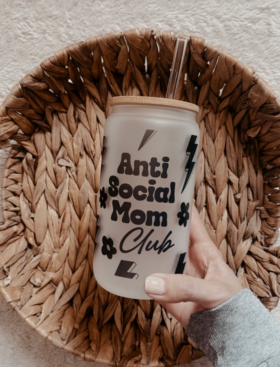 Anti Social Mom Club Beer Can